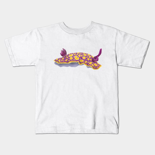 Chromodoris luteorosea Kids T-Shirt by jurjenbertens